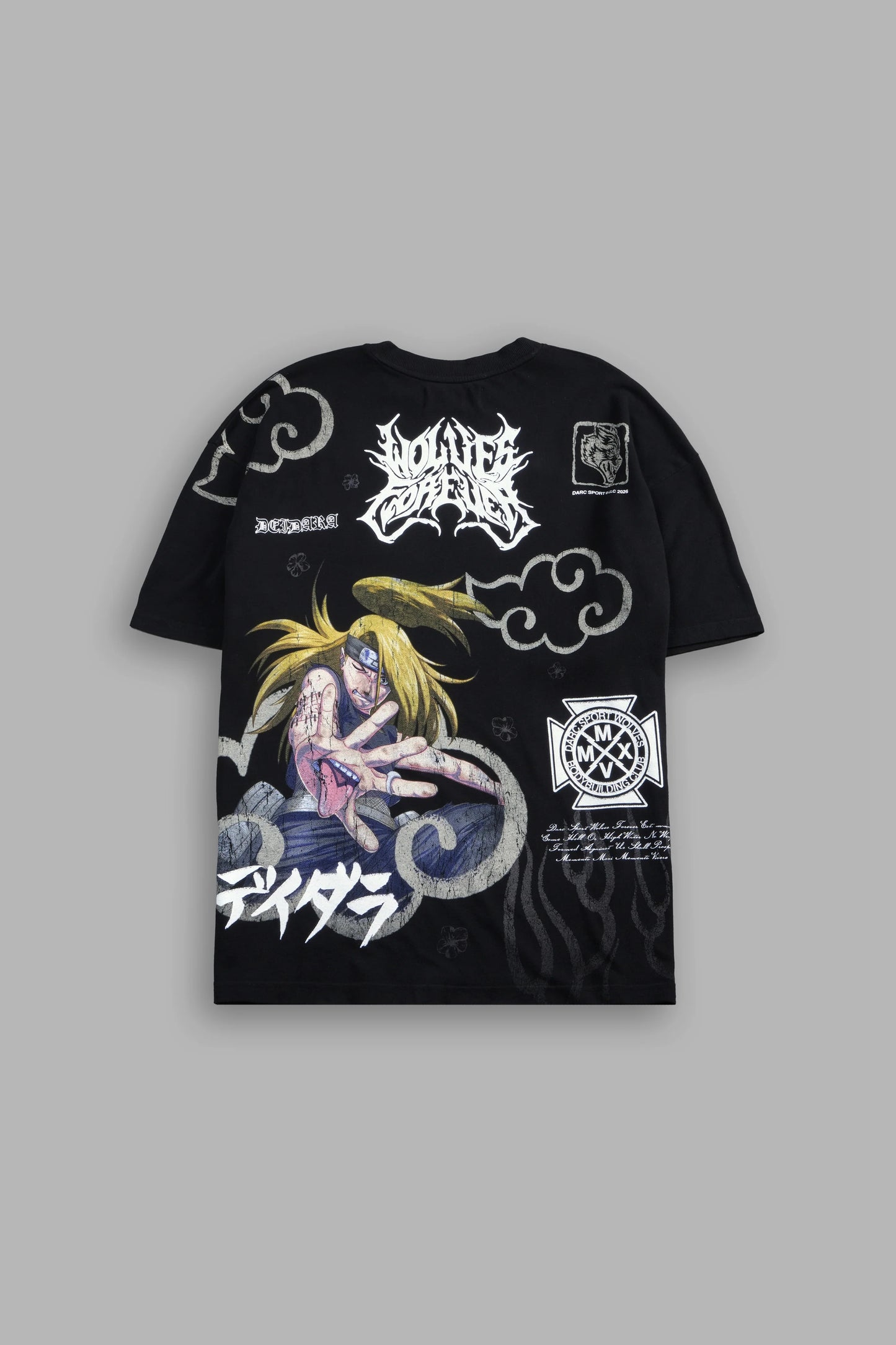 DS-0226 Deidara Premium Oversized Tee in Black