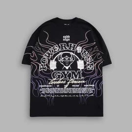 DS-0089 Light Your Fire “Premium” Oversized Tee in Black