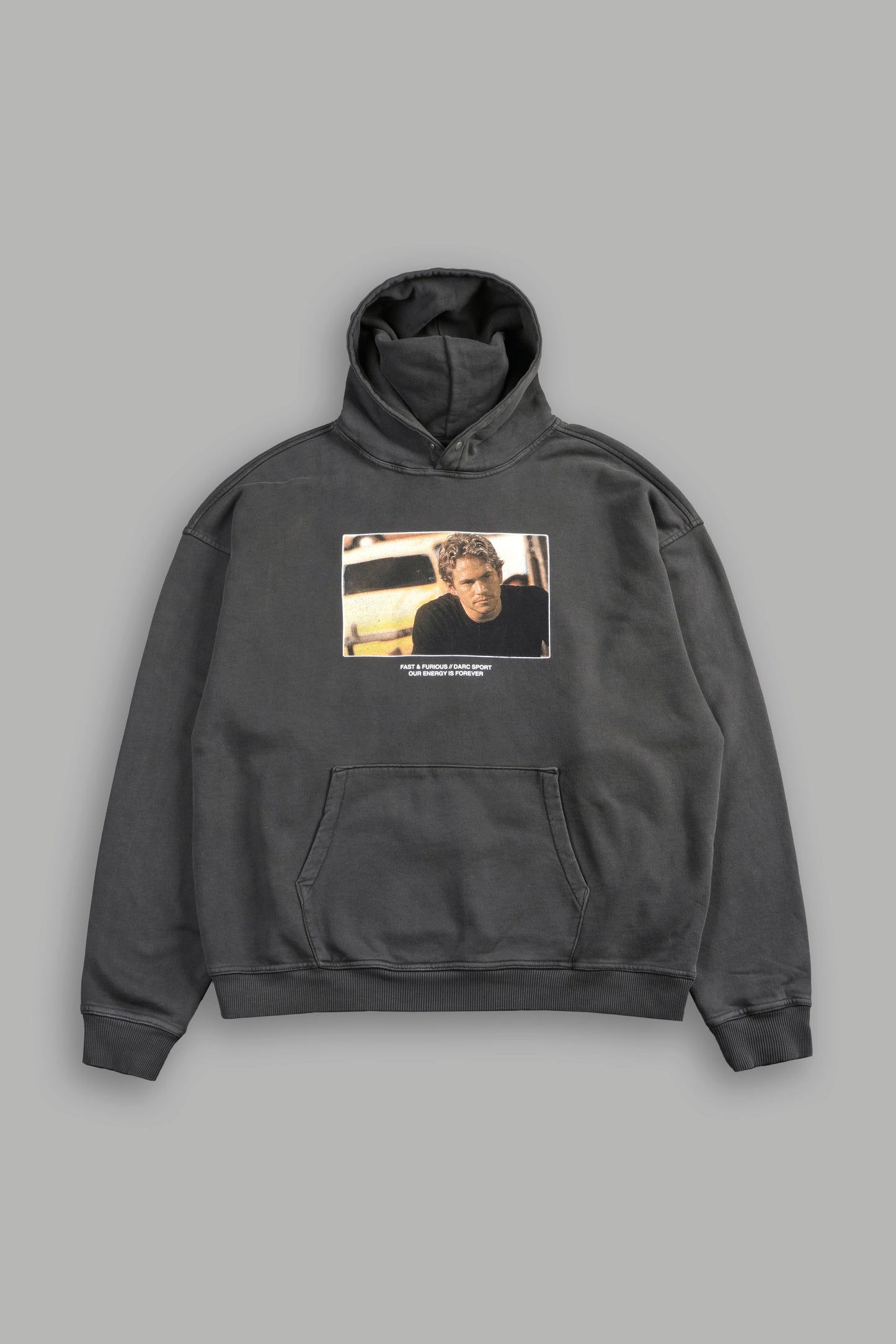 DS-0285 Family Has Your Back Pierce Hoodie in Wolf Gray