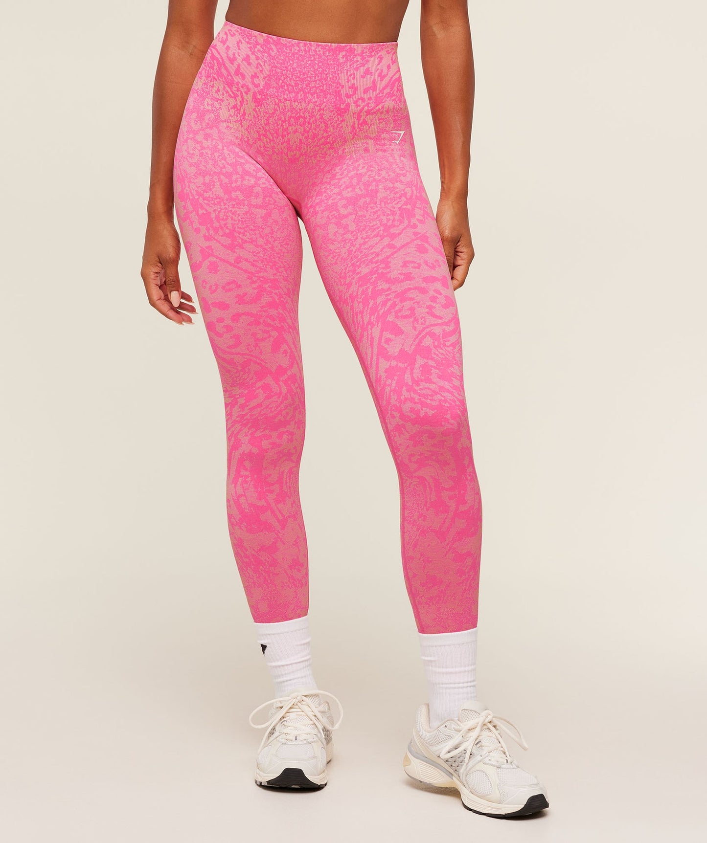 GSW-0078 Adapt Animal X Whitney Leggings - Electric Pink / Sorbet Yellow