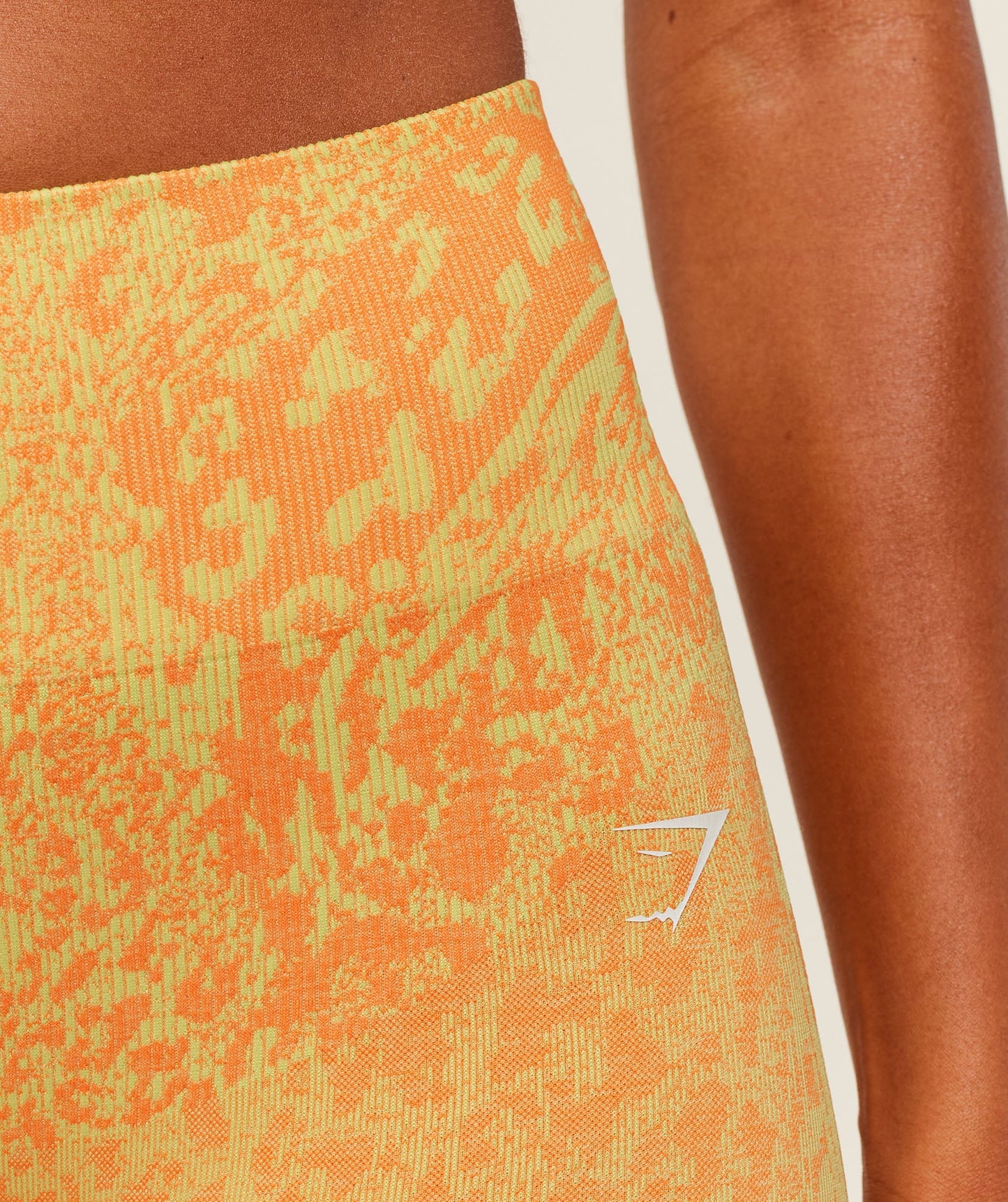 GSW-0078 Adapt Animal X Whitney Leggings - Sorbet Yellow/Dayglow Peach