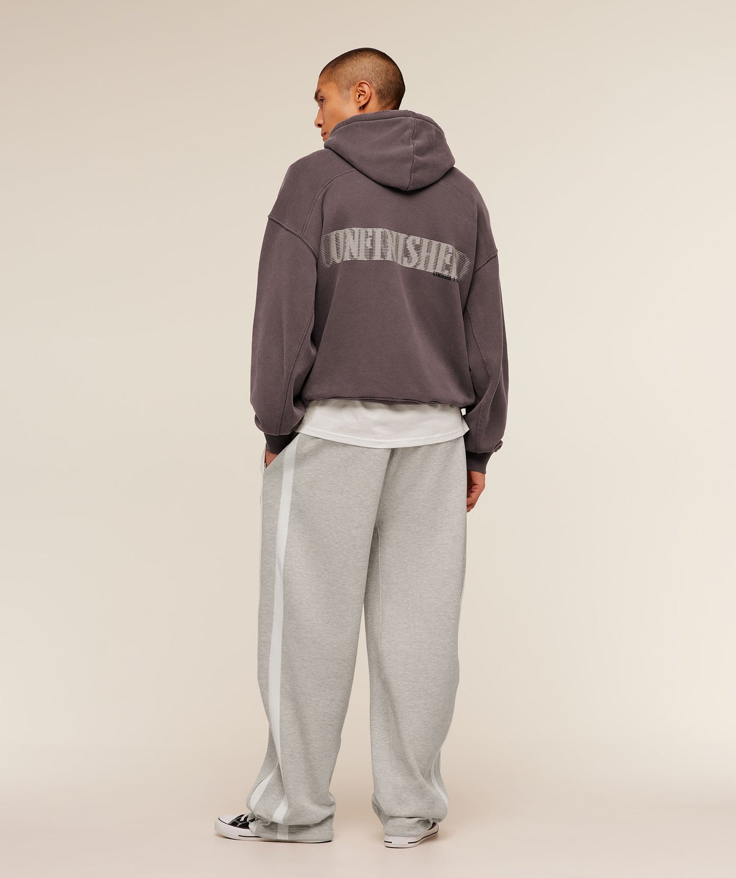 GS-0105 Gymshark x CBUM Washed Hoodie - Greyed Purple