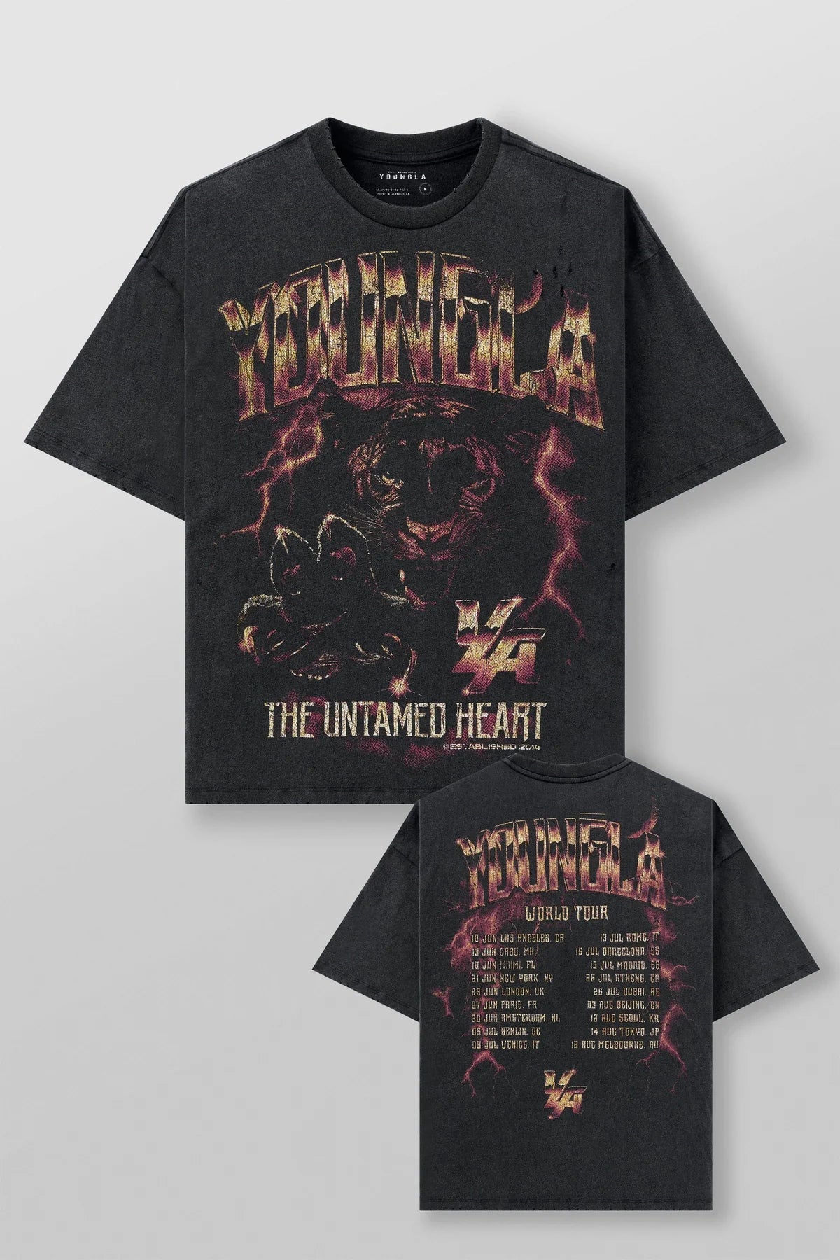 4032 - VINTAGE WORLD TOUR TEES - WILD INSTICT
