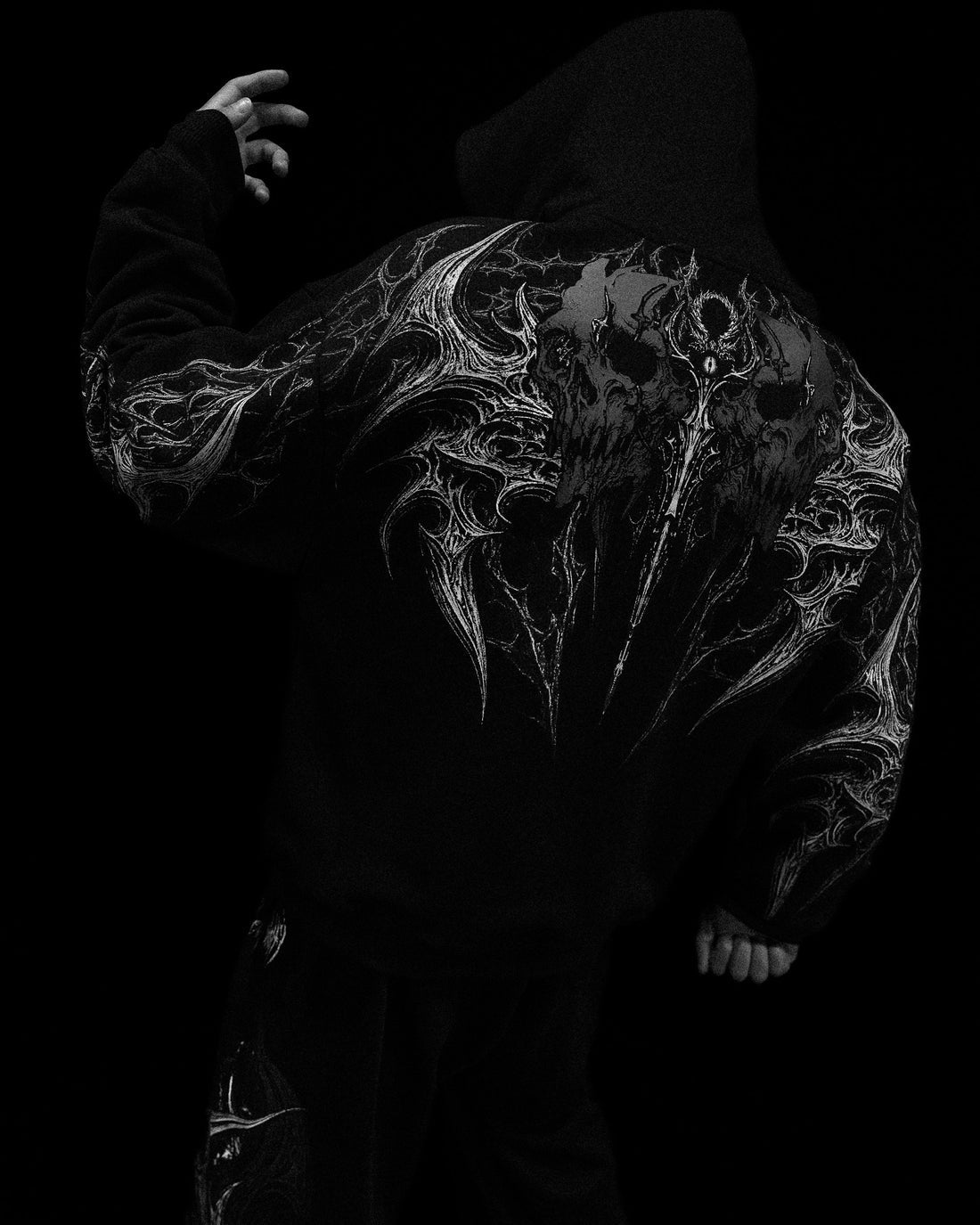 BD-0076 Eclipse Oversized Pullover Hoodie [MIDNIGHT]