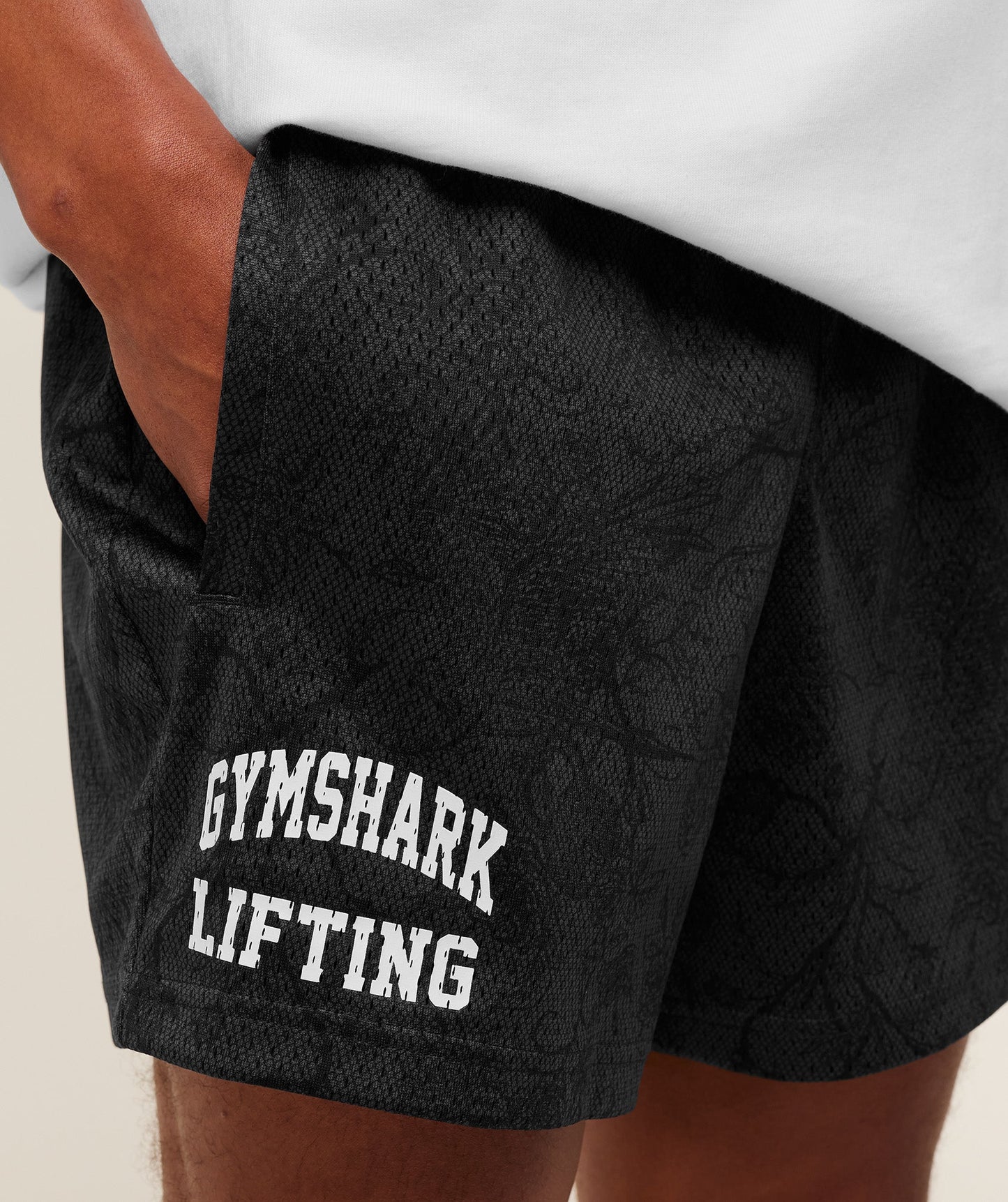 GS-0053 Lifting Mesh 5” Shorts - Black/Onyx Grey