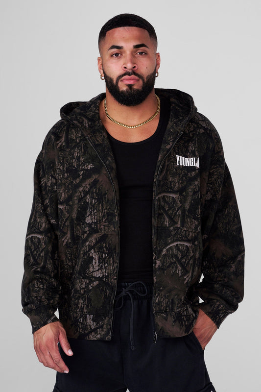 5062 - Heritage Zip-Up Hoodies - Dark Tree Camo