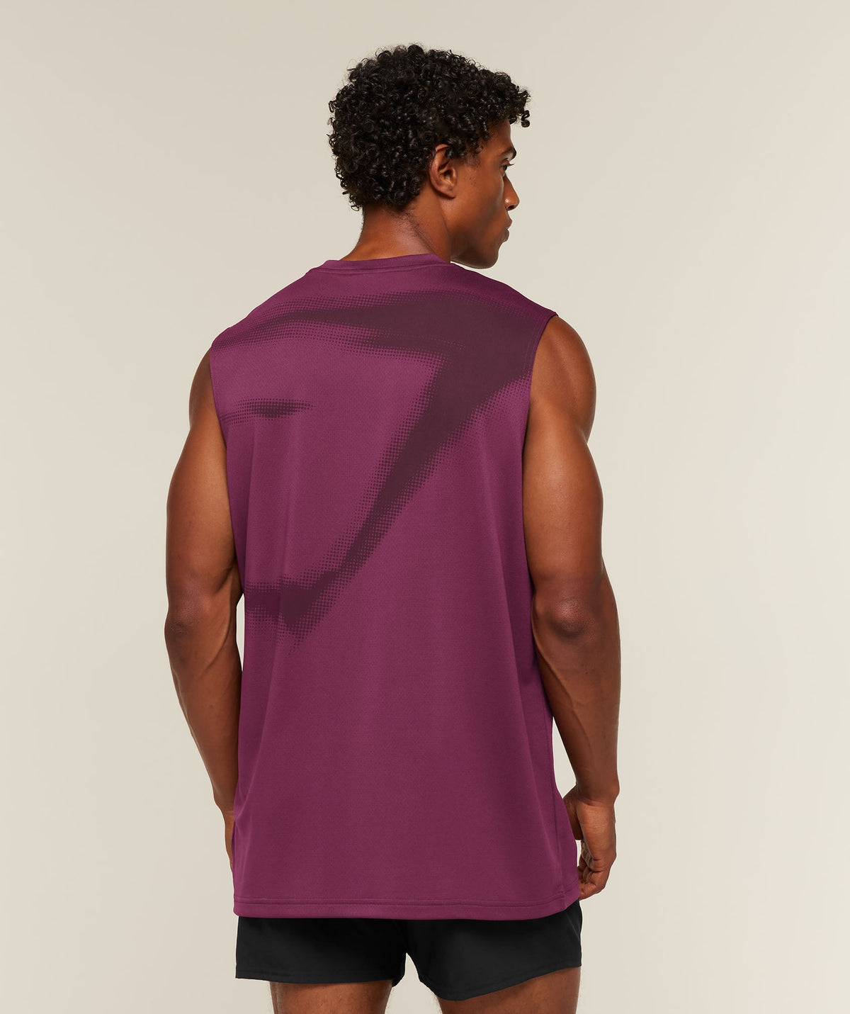 GS-0144 Motion Blur Graphic Tank - Strength Pink