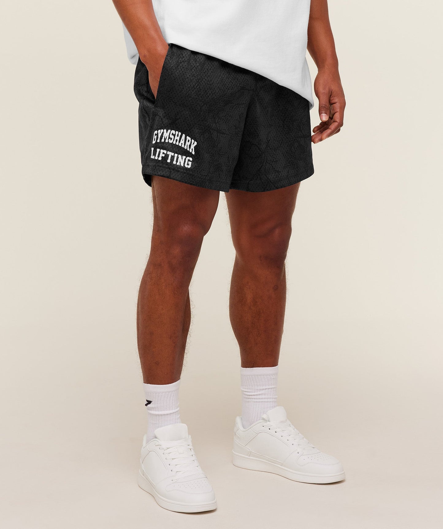 GS-0053 Lifting Mesh 5” Shorts - Black/Onyx Grey