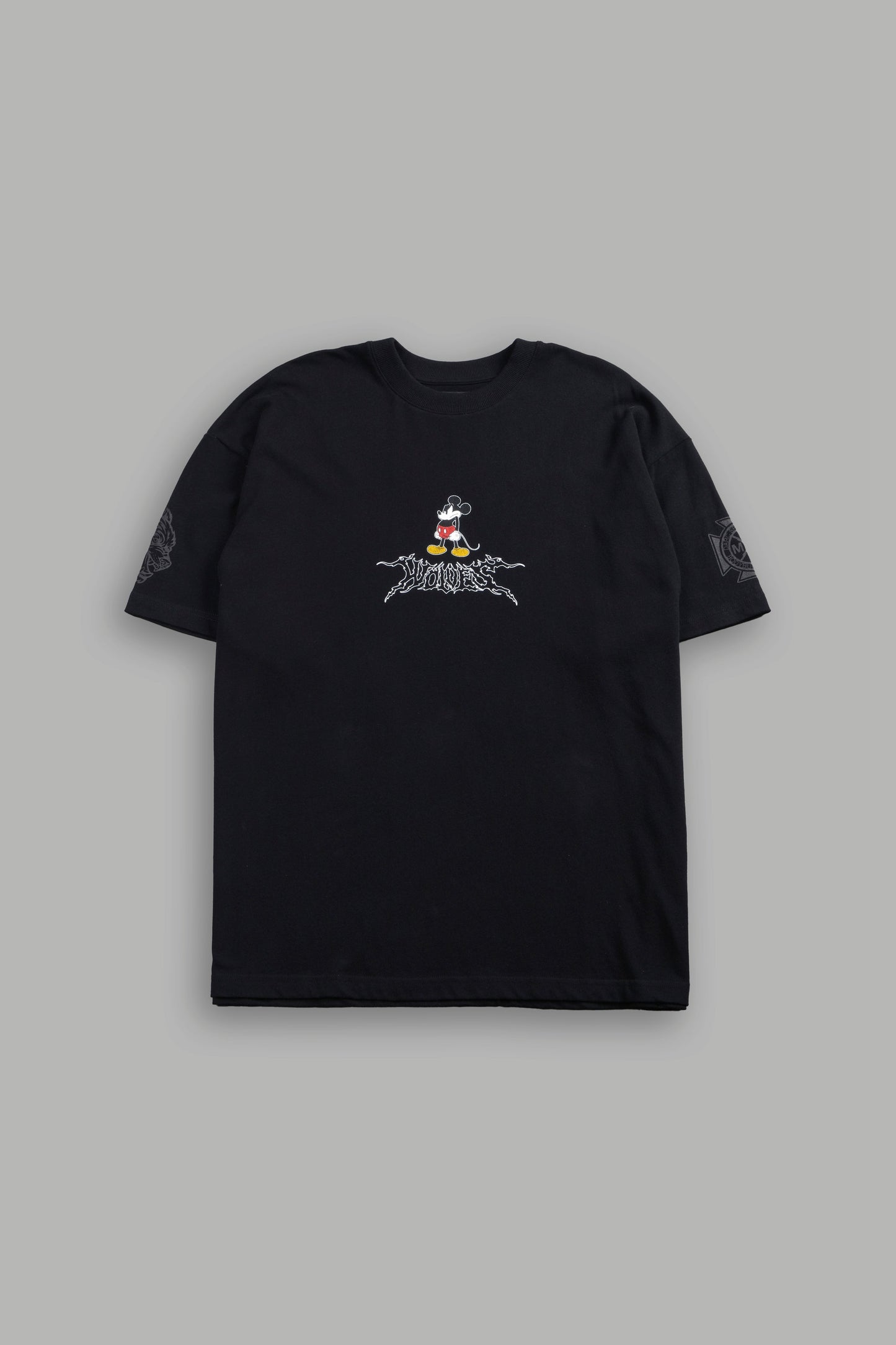 DS-0290 Mickey Wlvsfrvr Premium Oversized Tee in Black