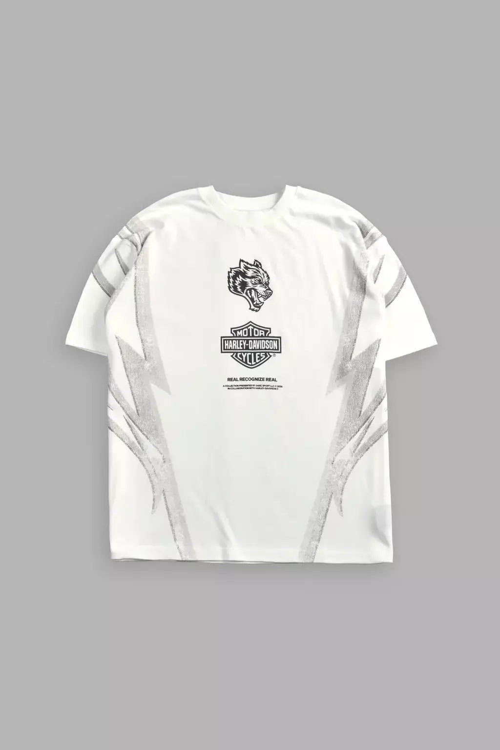 DS/HAR-0064 Real Recognize Real Unisex “Premium” Oversized Tee in Cream