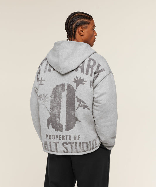 GS-0158 Gymshark x Saalt Studios Jacket - Utility Green/Guille Core Grey Marl