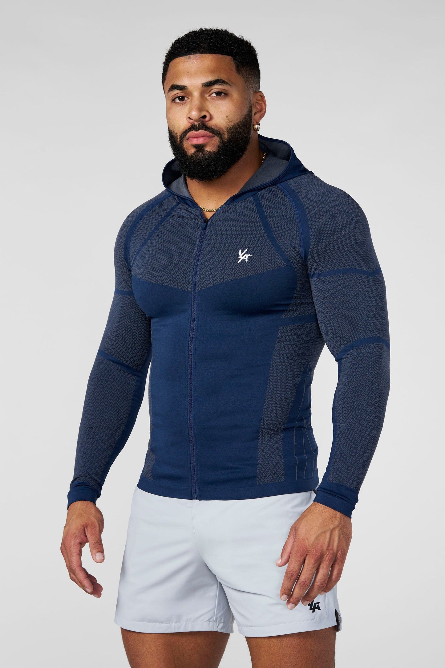 8061 - Apex Compression Zip-Ups - Navy