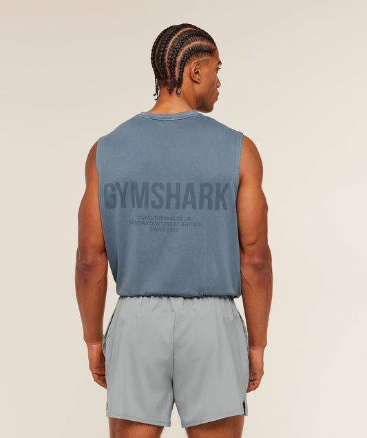 GS-0059 Conditioning Club Washed Tank - Iron Blue/Wash