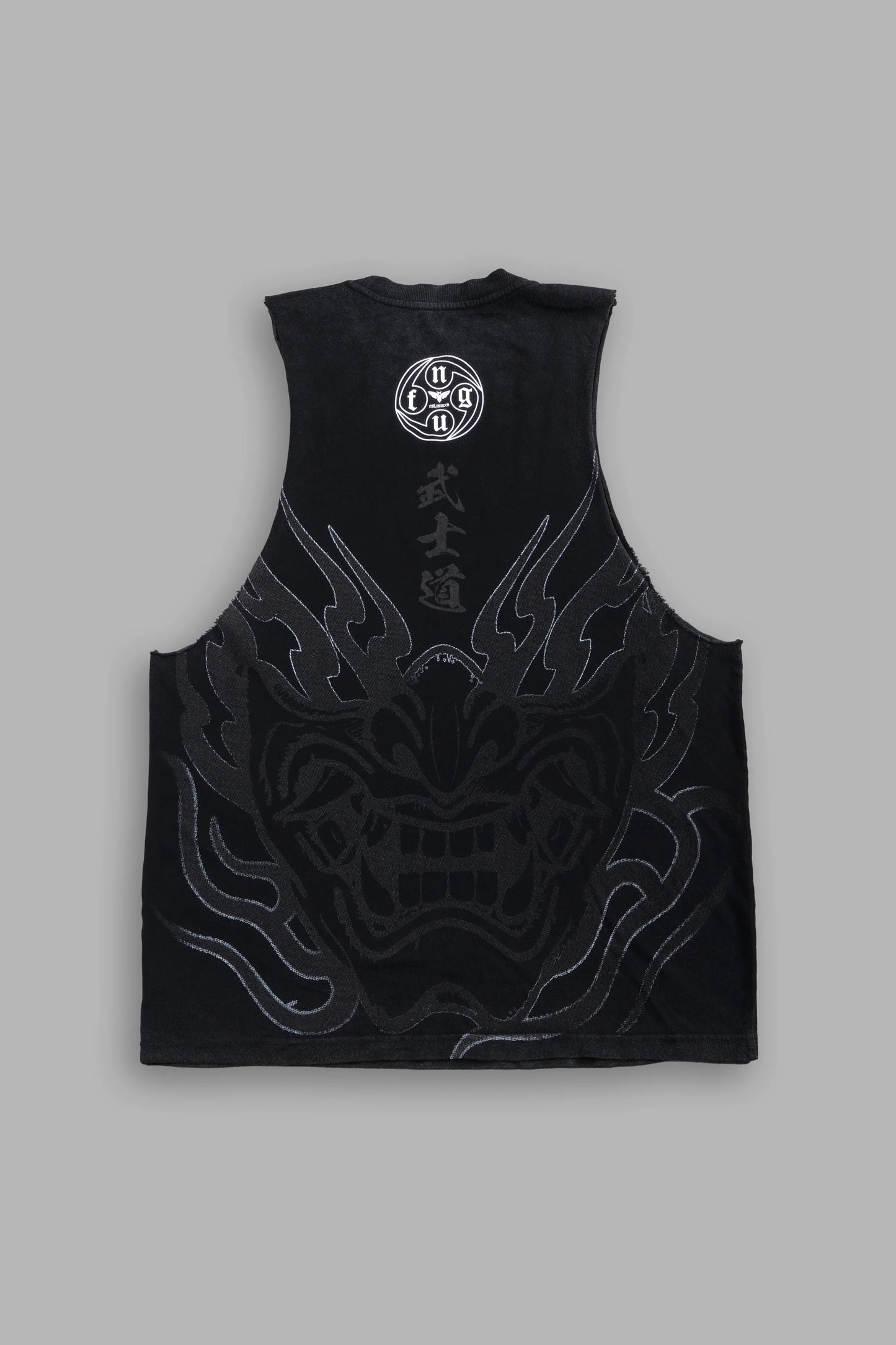 DS-0316 HALF MASK TOMMY MUSCLE TEE IN BLACK