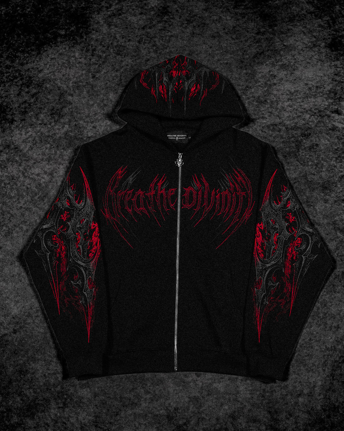 BD-0098 Berserker Oversized Zip-up Hoodie [HELLFIRE]