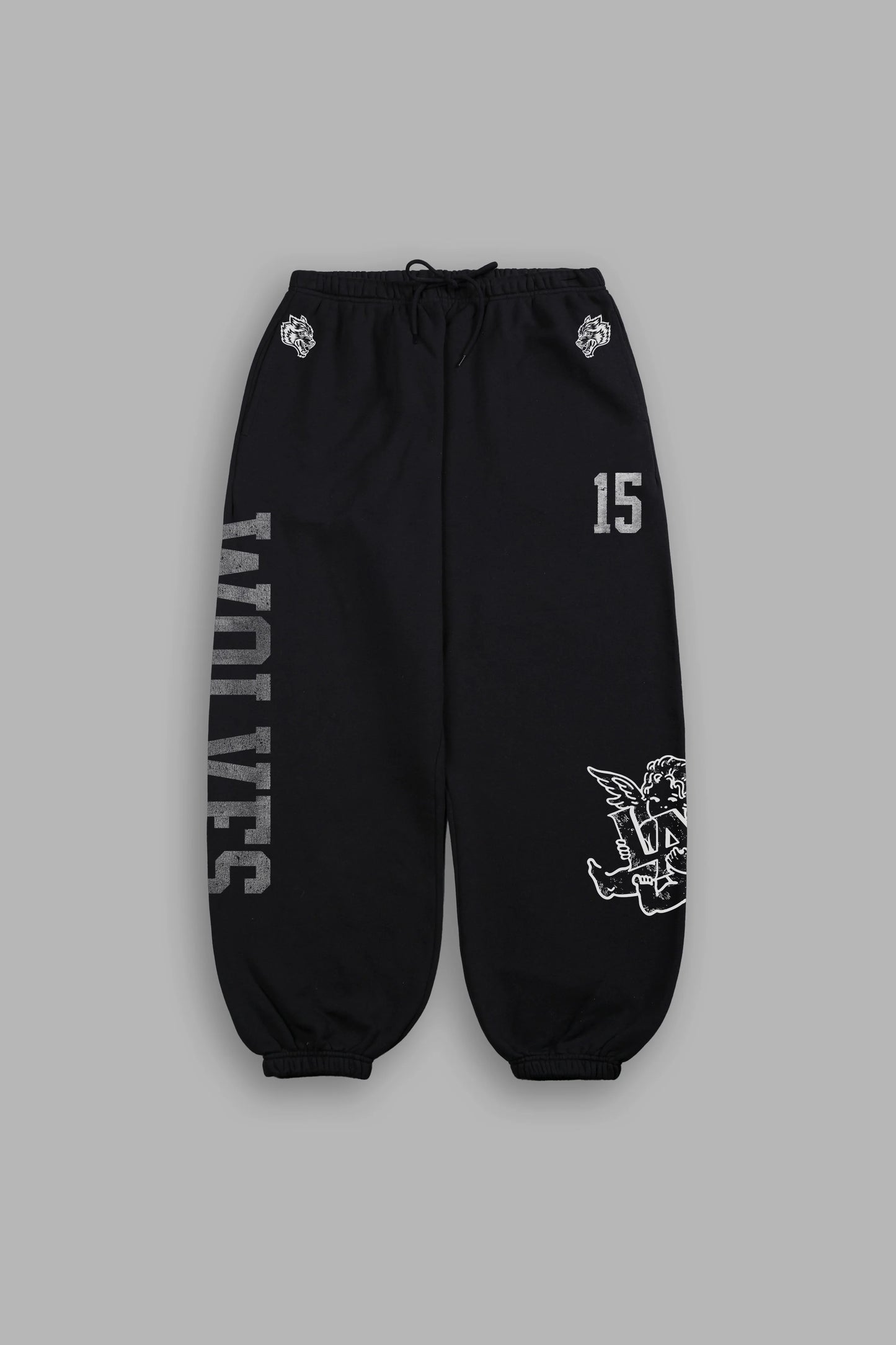 DS-0184 Est MMXV Lightweight Lounger Sweat Pants in Black