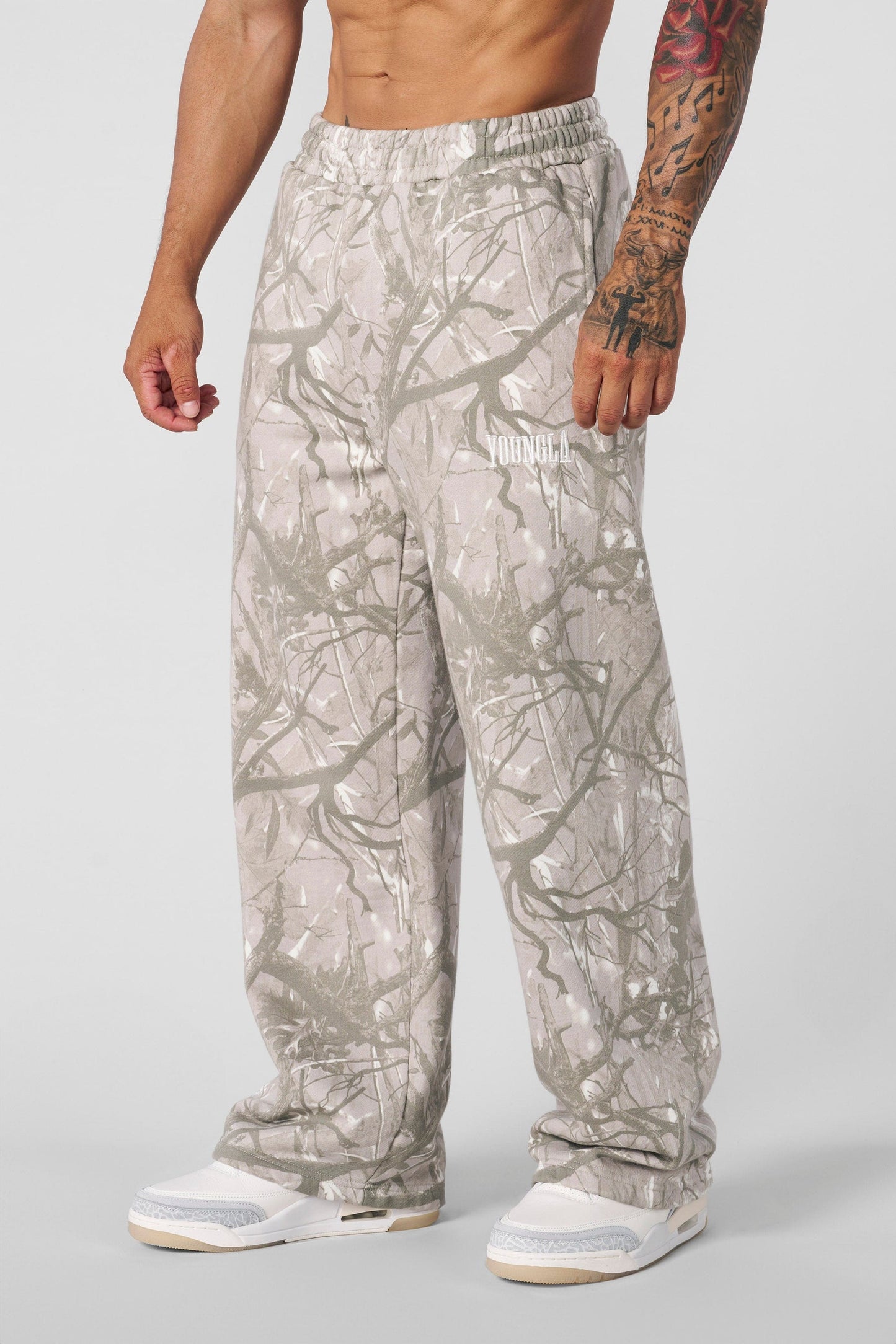 2133 - Tree Camo Baggy Sweats - Tan Tree Camo