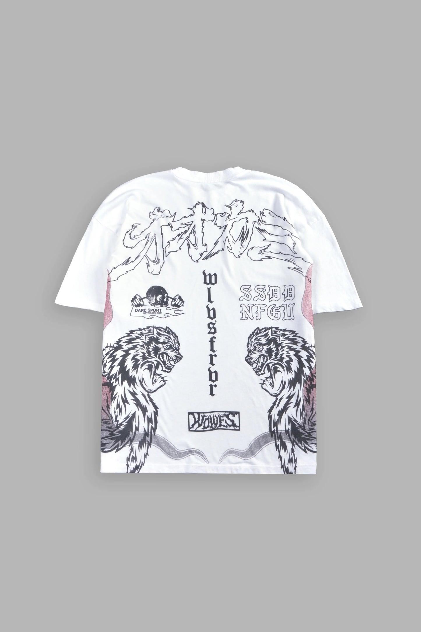 DS-0314 OUR CODE PREMIUM OVERSIZED TEE IN WHITE