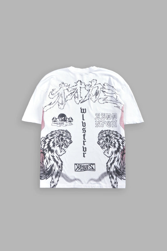 DS-0314 OUR CODE PREMIUM OVERSIZED TEE IN WHITE