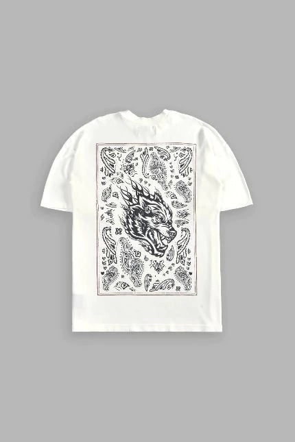 DS-0046 Western V2 “Premium” Oversized Tee in Cream