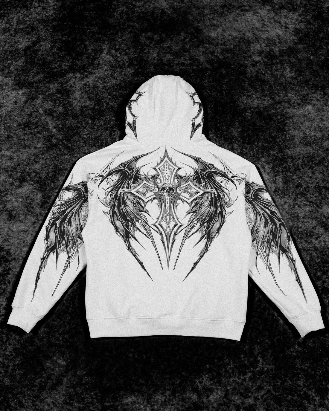 BD-0086 Nightfall Oversized Pullover Hoodie [DIVINE WHITE]