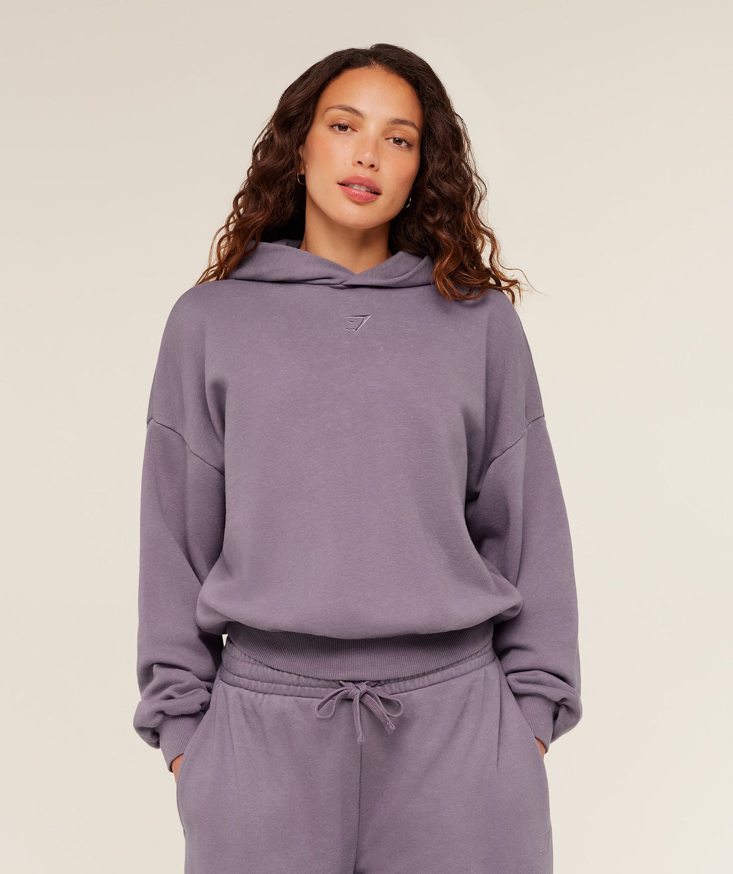 GSW-0072 Power Washed Oversized Hoodie - Dusk Purple/Acid Wash