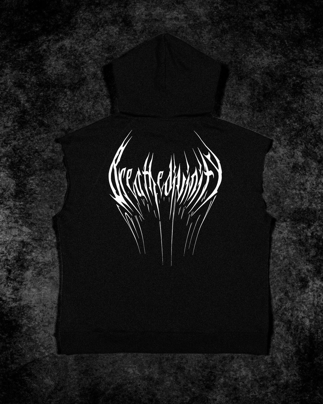 BD-0082 Venom Cutoff Zip-up Hoodie [VOID BLACK]