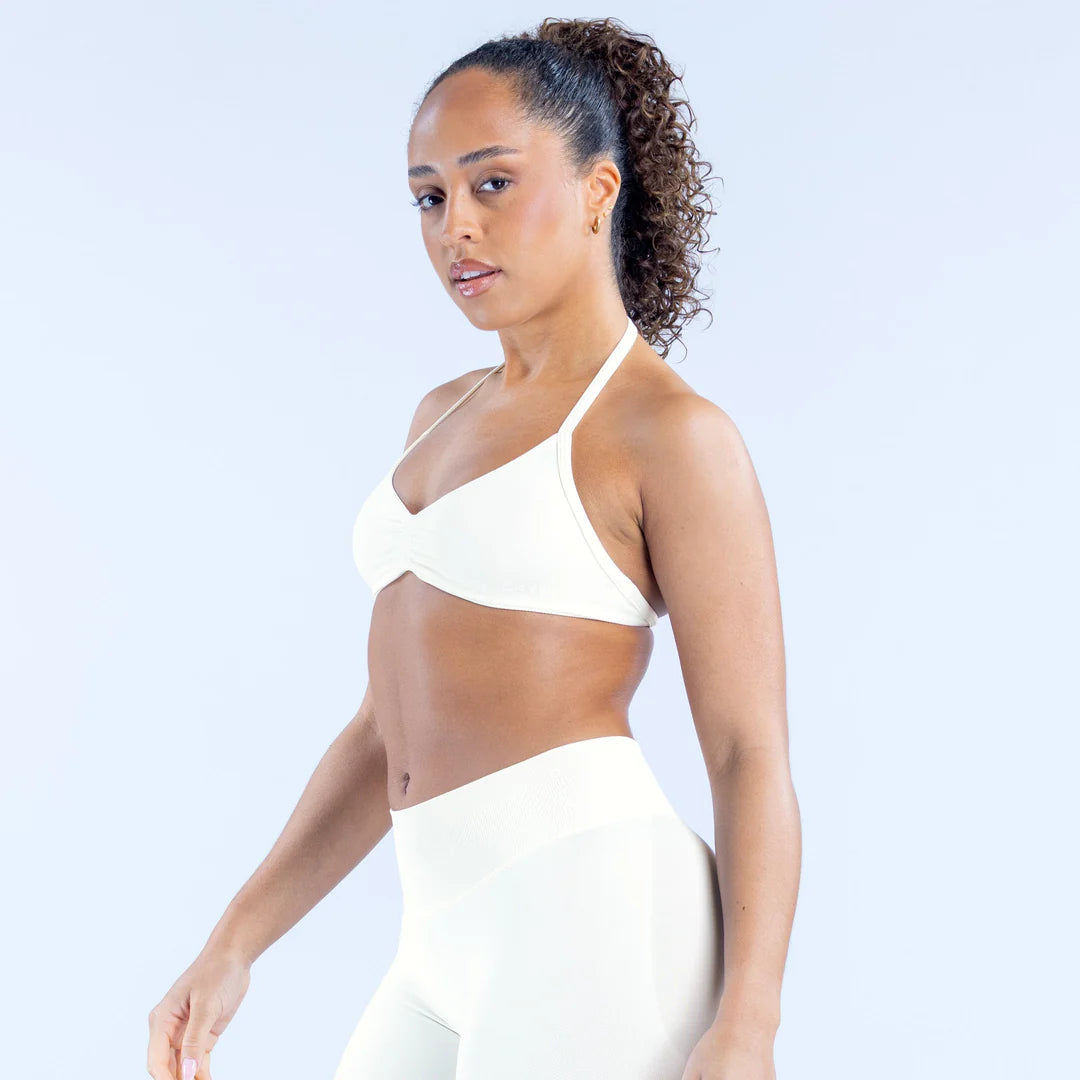 Impact Strappy Bra - Ivory