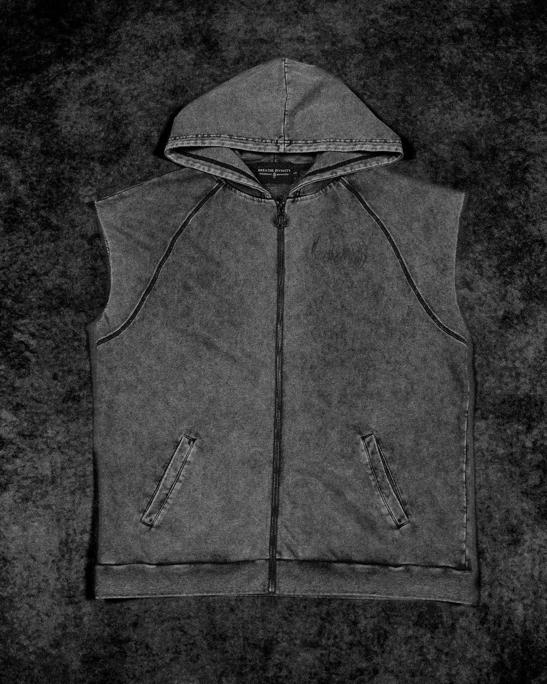 BD-0082 Venom Cutoff Zip-up Hoodie [VINTAGE]