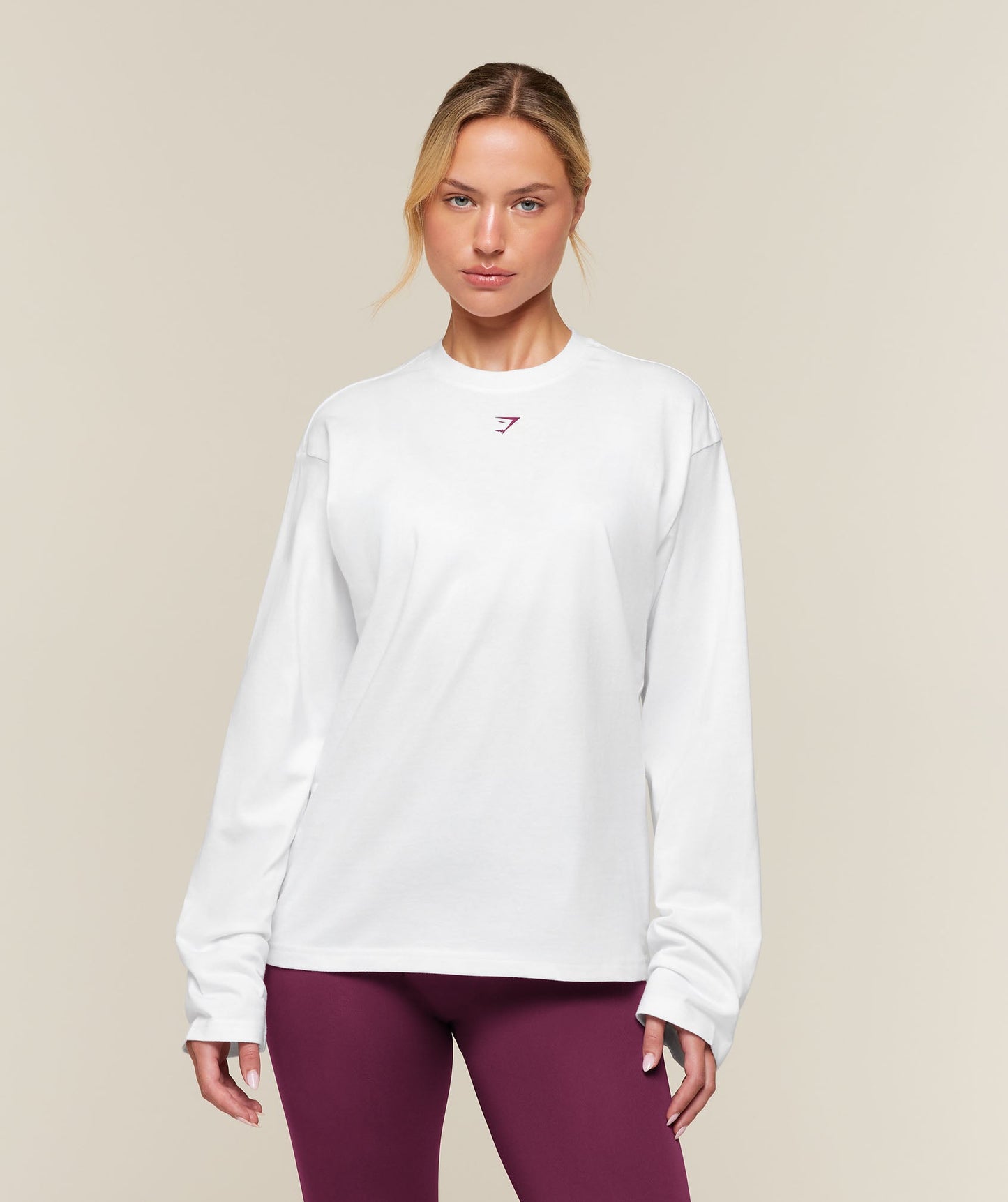 GSW-0081 For The Ones Who Show Up Graphic Long Sleeve Top - White