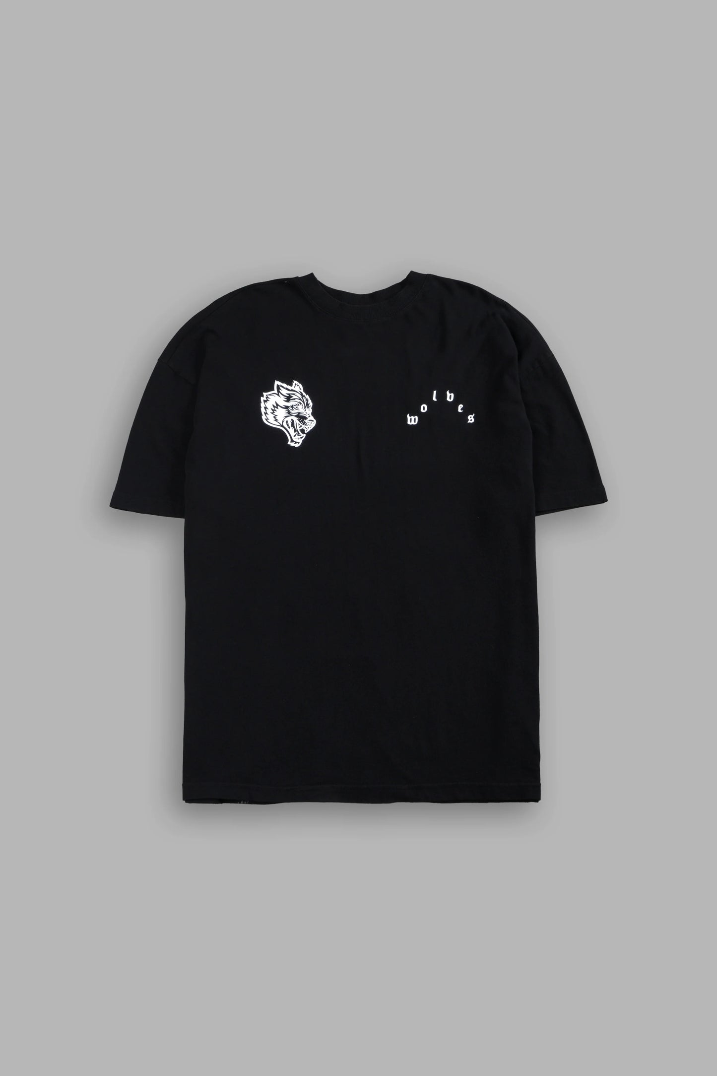 DS-0320 SHAO KAHN PREMIUM OVERSIZED TEE IN BLACK