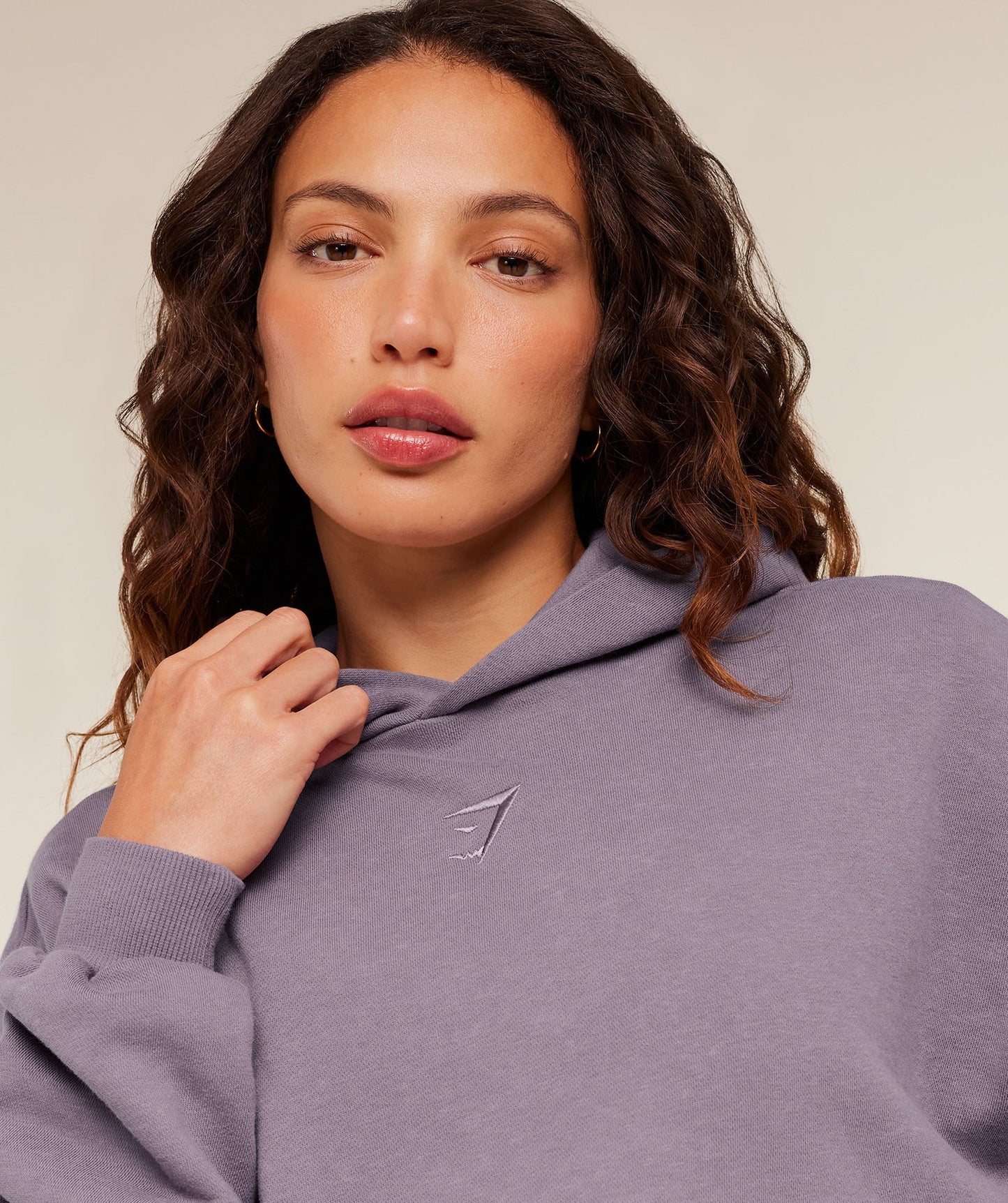 GSW-0072 Power Washed Oversized Hoodie - Dusk Purple/Acid Wash