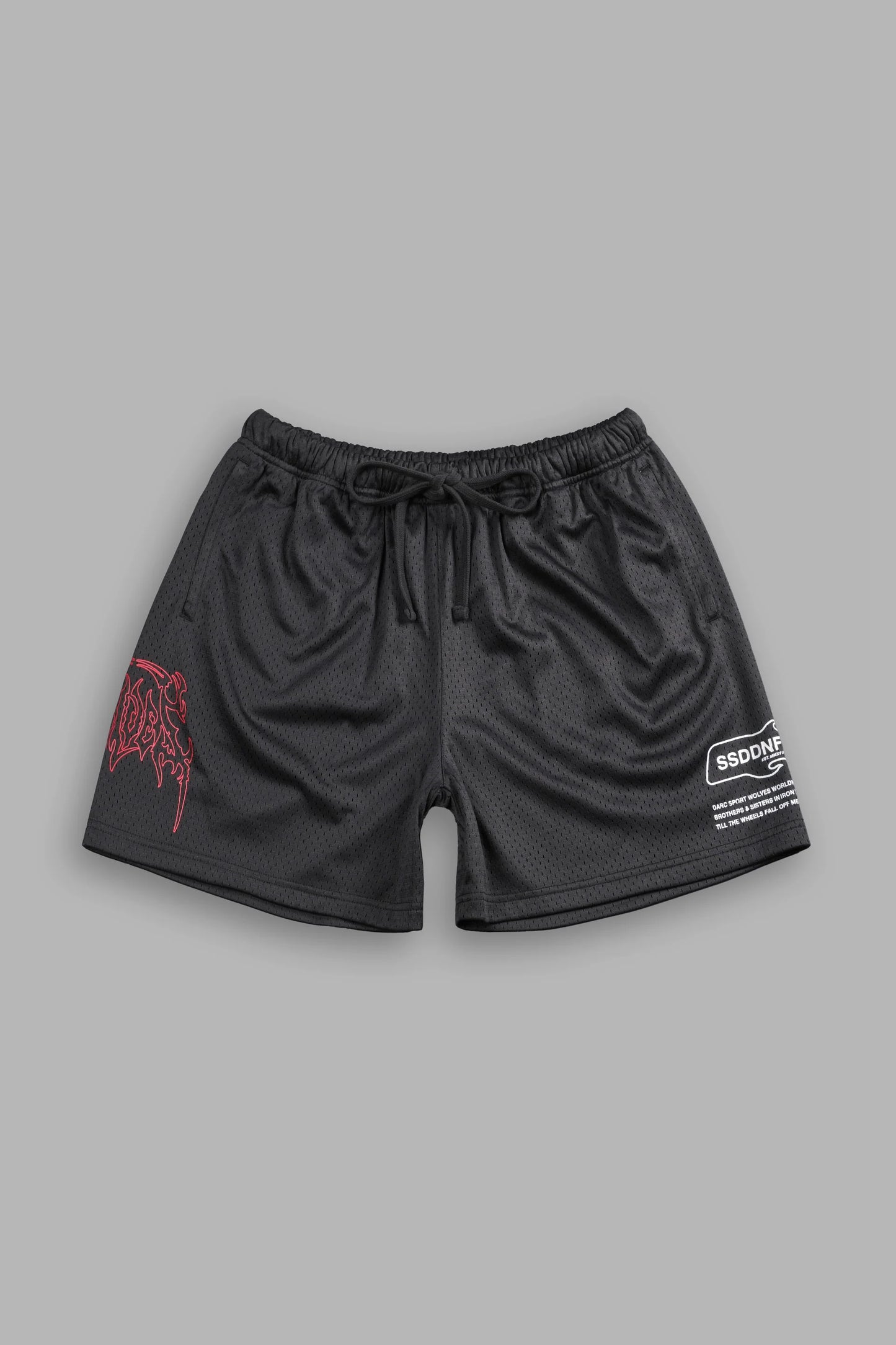 DS-0118 Shadow Hesh Mesh Shorts in Wolf Gray