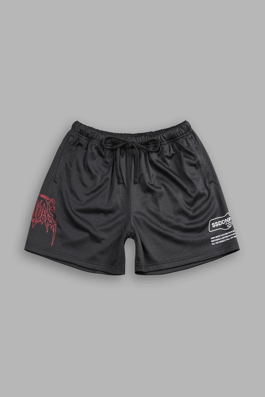 DS-0118 Shadow Hesh Mesh Shorts in Wolf Gray