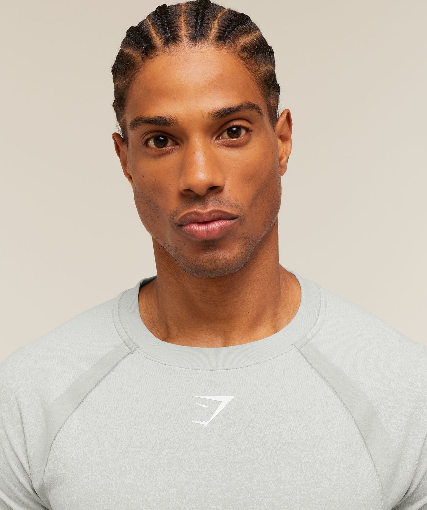 GS-0067 Shadow Seamless T-Shirt - Light Grey