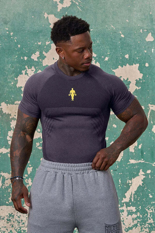 4286 - GOLD'S IRON LEGACY COMPRESSION TEES NAVY