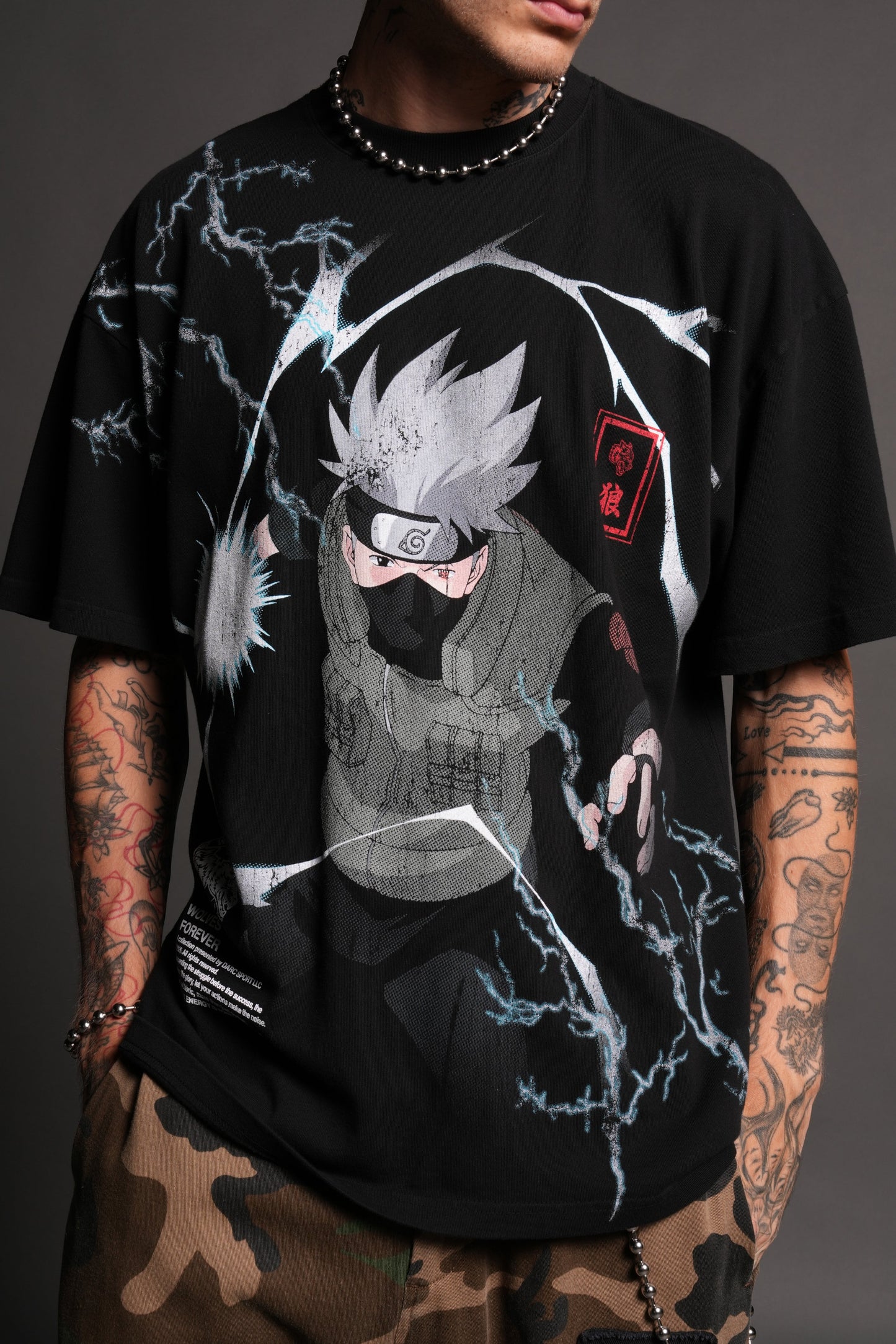 DS-0209 Shinobi Premium Oversized Tee in Black
