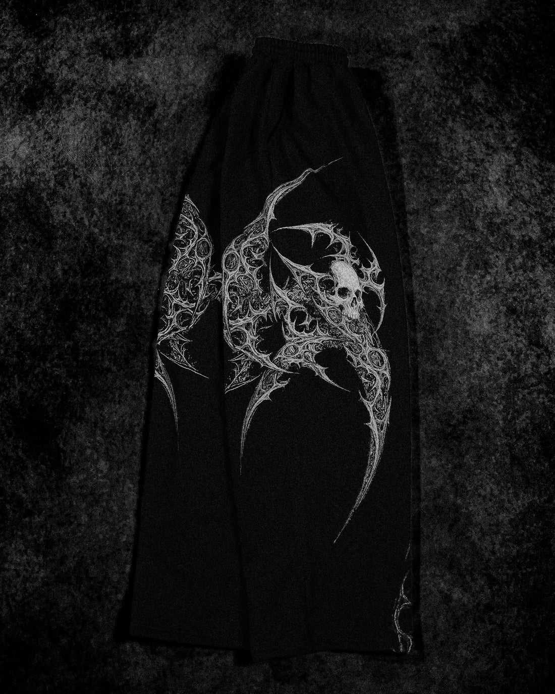 BD-0066 Death Scythe Uncuffed Luxury Sweatpants [VOID BLACK]
