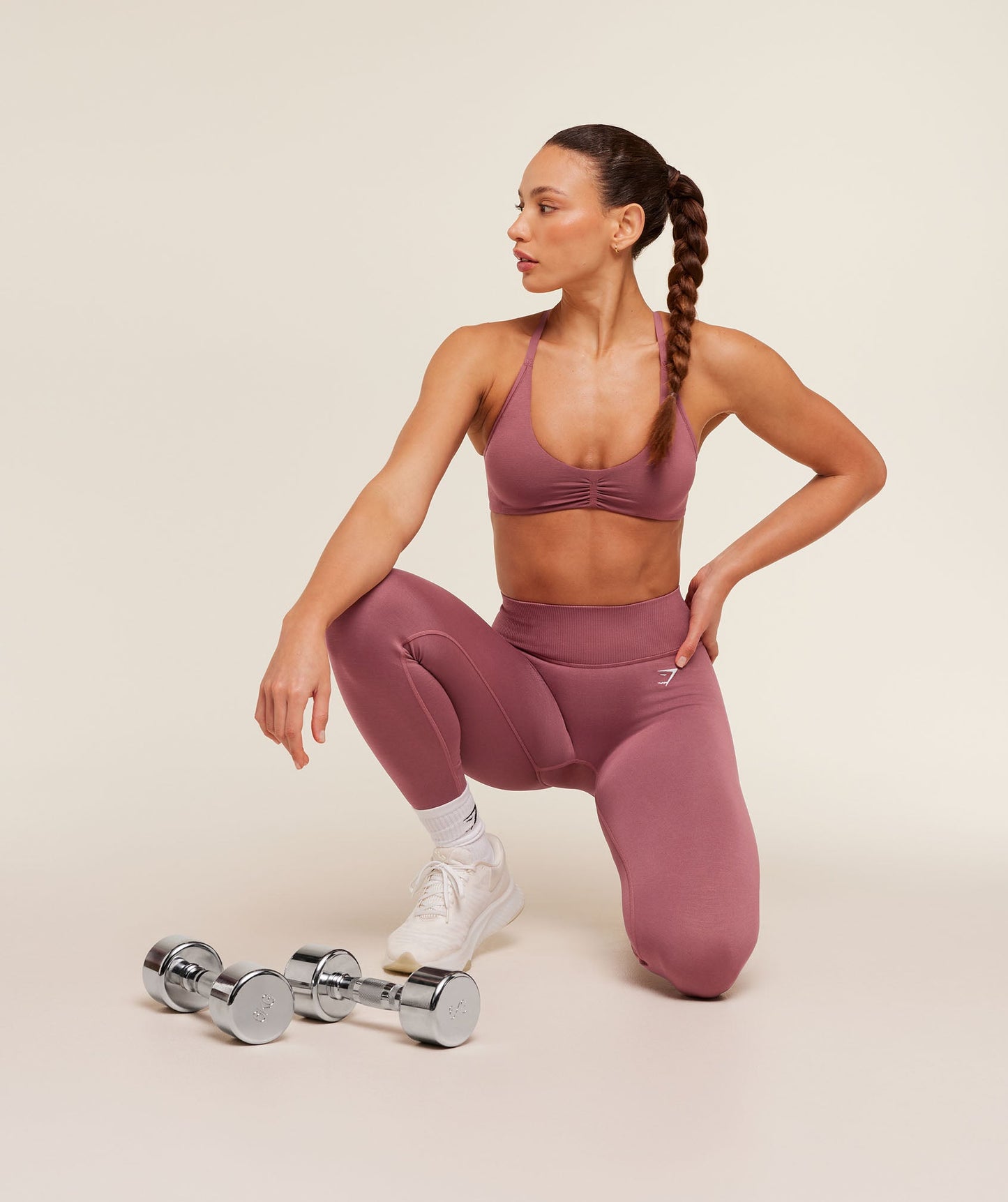 GSW-0138 Interval Seamless Light Support Sports Bra - Reset Pink