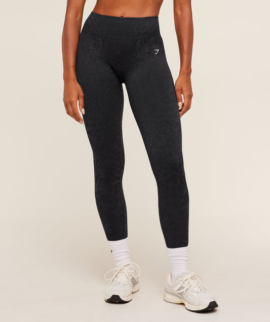 GSW-0078 Adapt Animal X Whitney Leggings - Black / Asphalt Grey