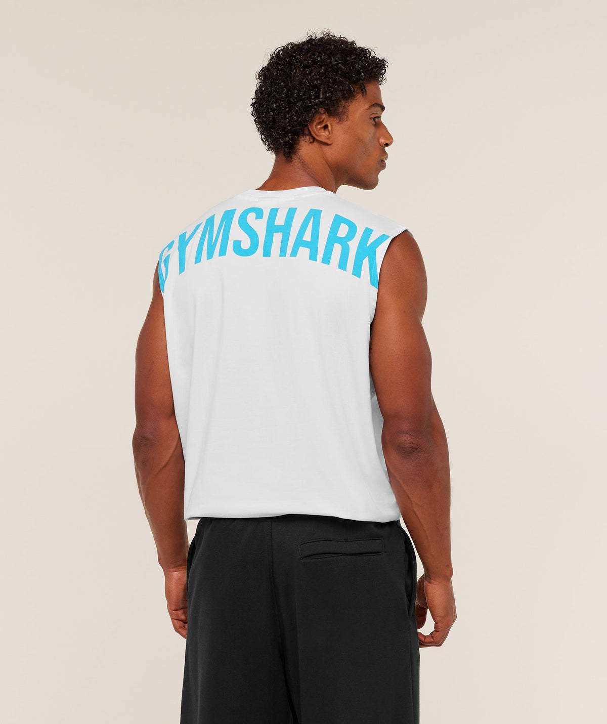 GS-0008 Power Cut Off Tank - GS White/GS Brand Blue