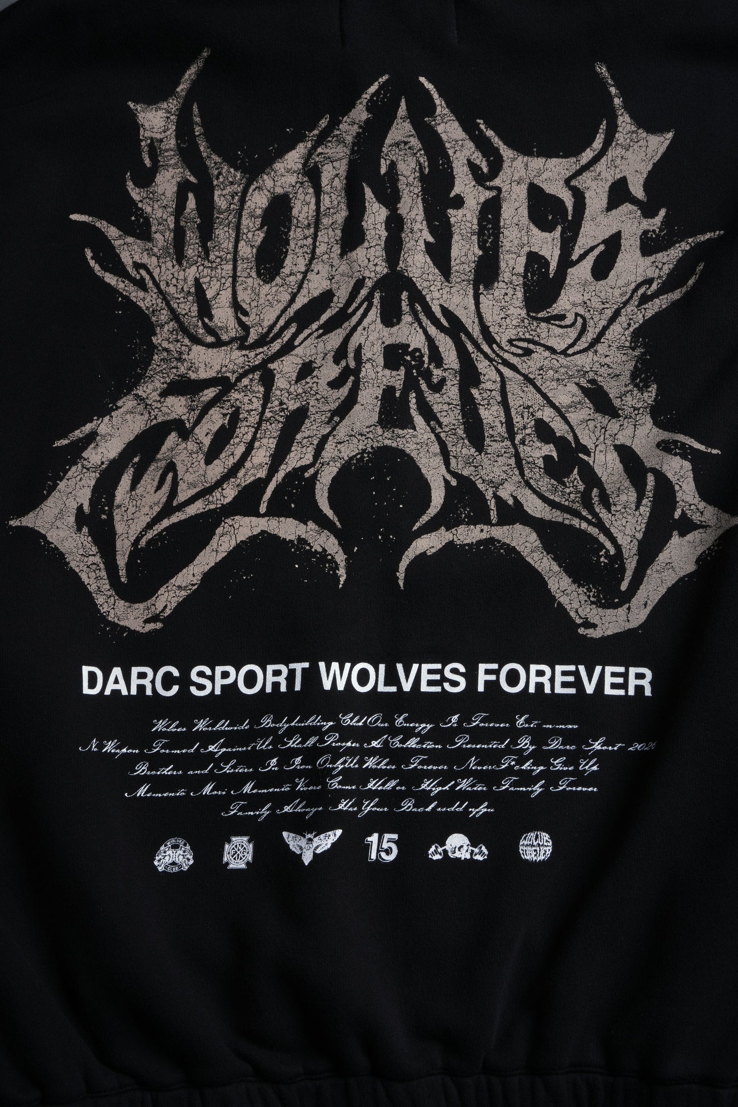 DS-0191 Sheer Loyalty “Chambers” Zip Hoodie in Black