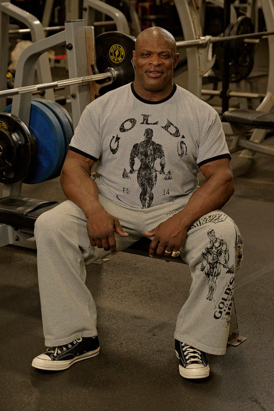 4009 - Gold’s Gym Ringer Tees - Off-White