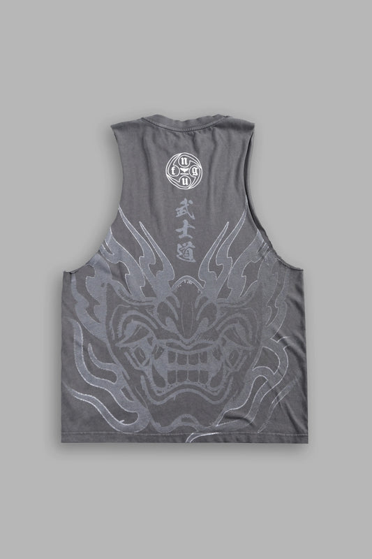 DS-0316 HALF MASK TOMMY MUSCLE TEE IN SLATE GRAY