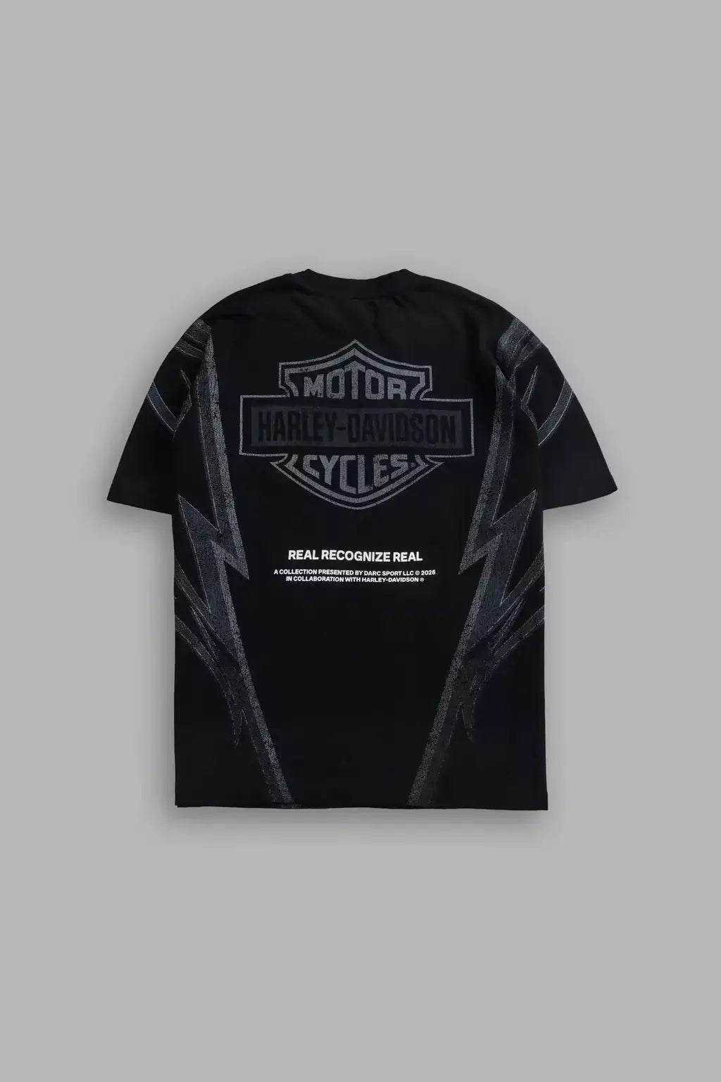 DS/HAR-0064 Real Recognize Real Unisex “Premium” Oversized Tee in Black