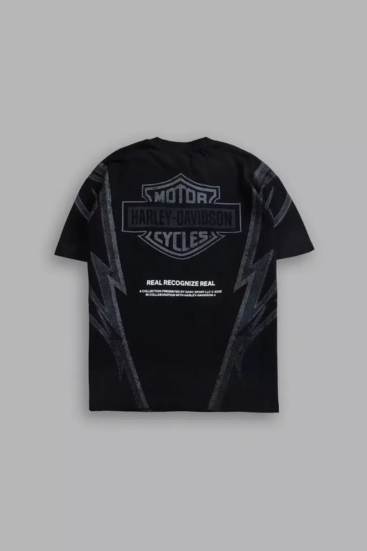 DS/HAR-0064 Real Recognize Real Unisex “Premium” Oversized Tee in Black