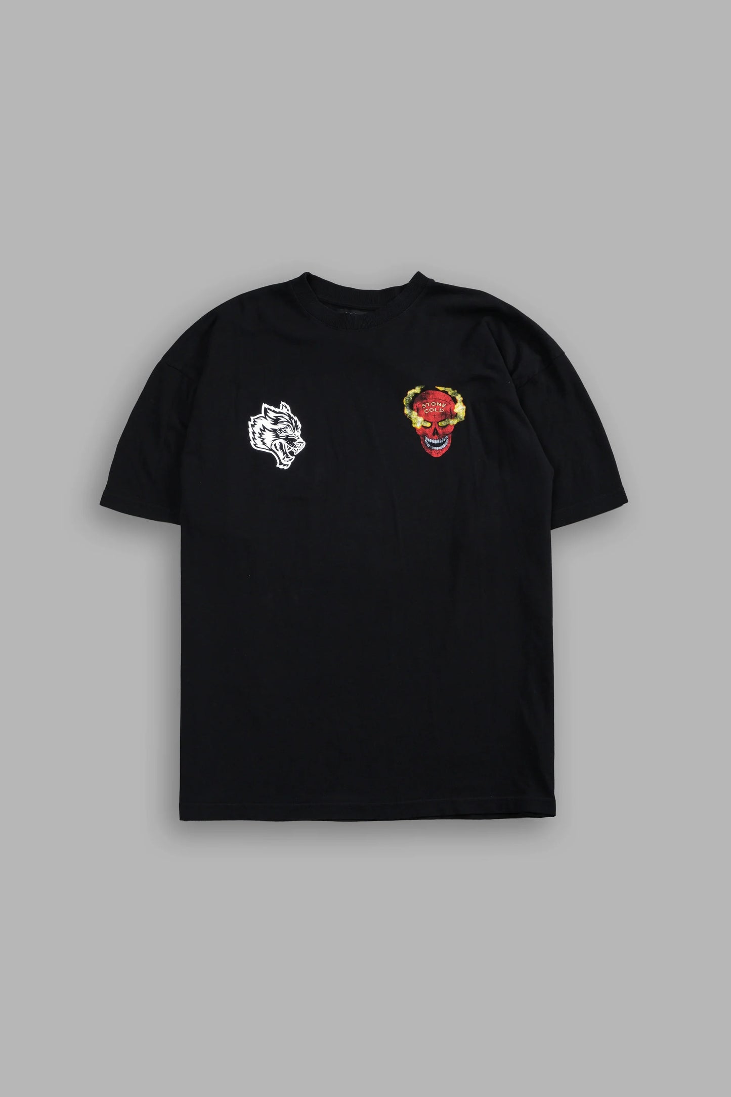 DS-0120 Stone Cold “Premium” Oversized Tee in Black