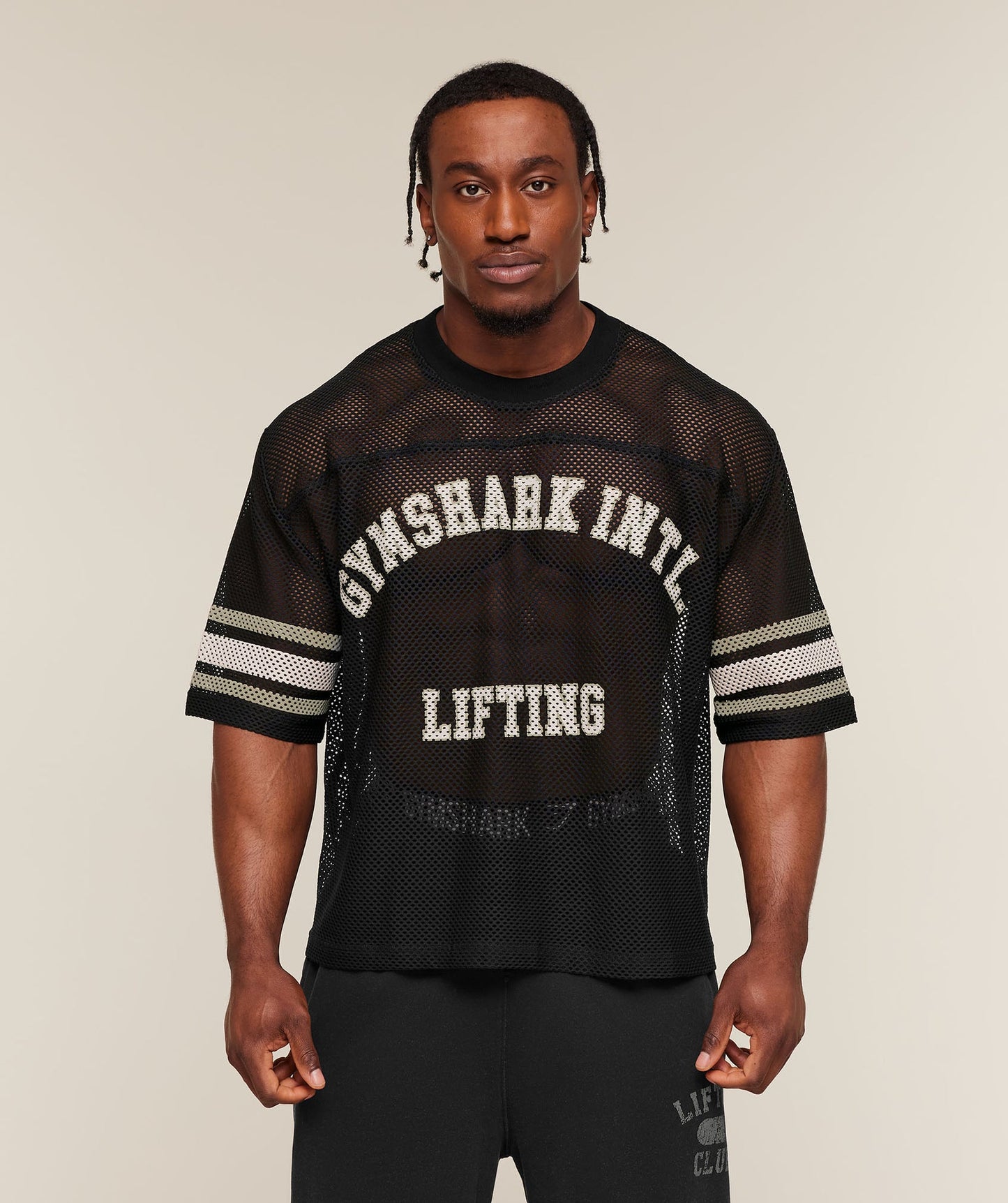GS-0114 Collective Mesh Contrast Jersey - Black