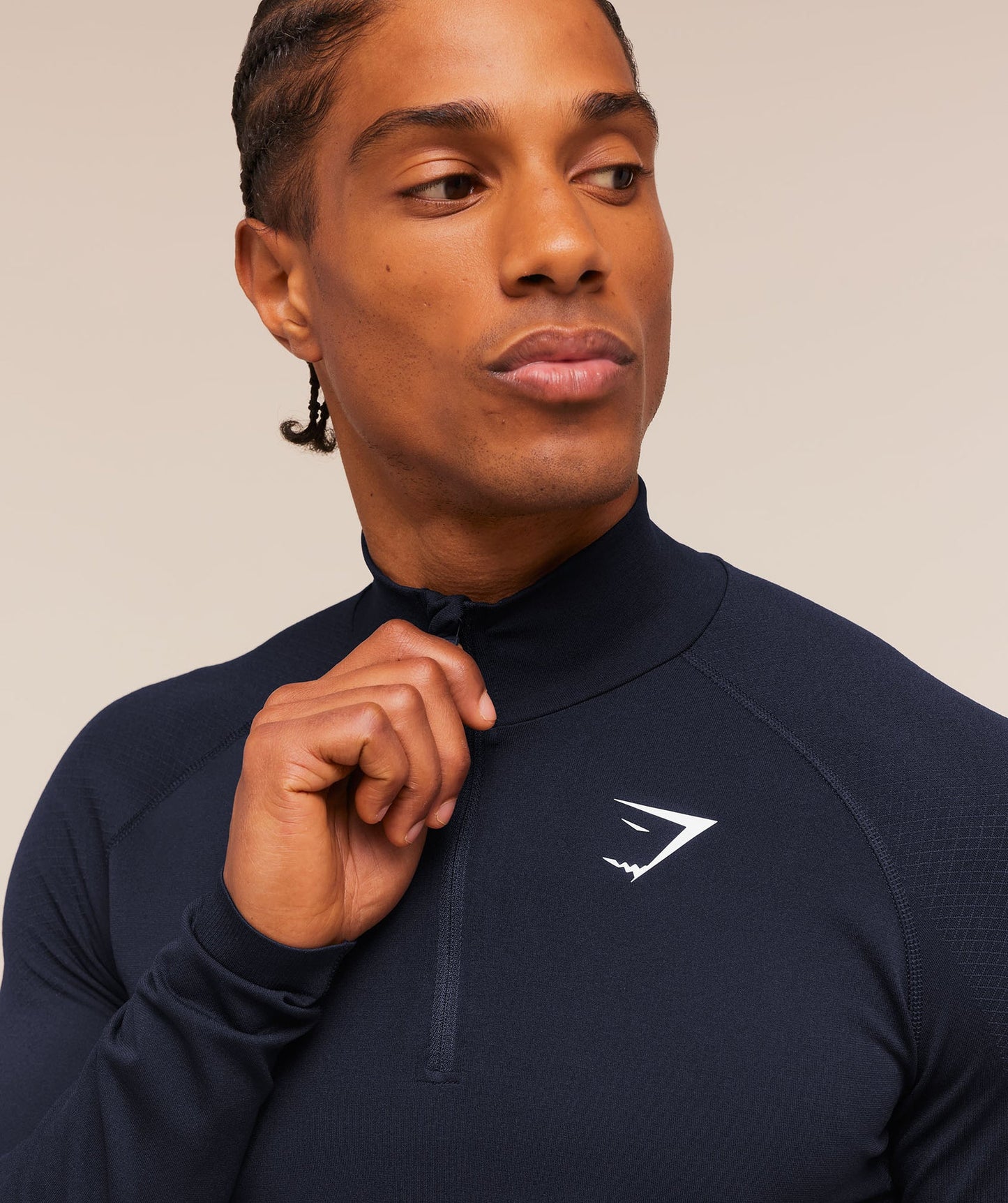 GS-0003 Vital Seamless 1/4 Zip - Navy/Heavy Blue