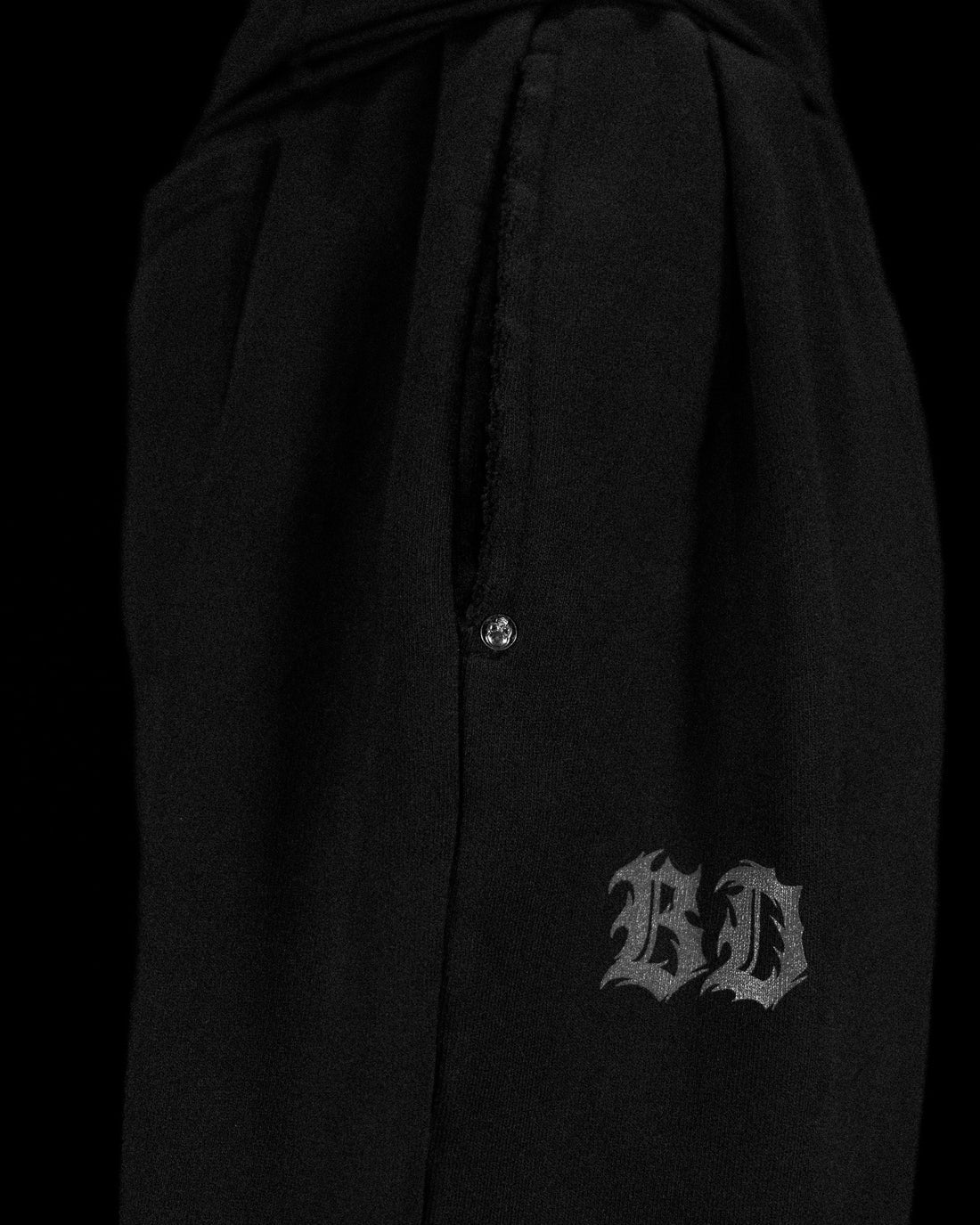 BD-0099 Shadow Monarch Uncuffed Banana shape sweatpants [VOID BLACK]